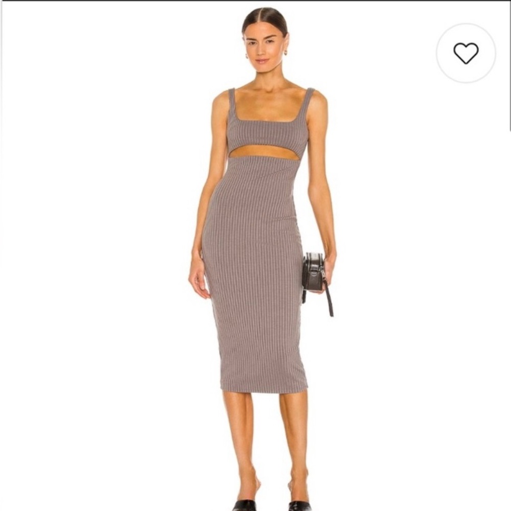 h:ours Midi Dress in Gray